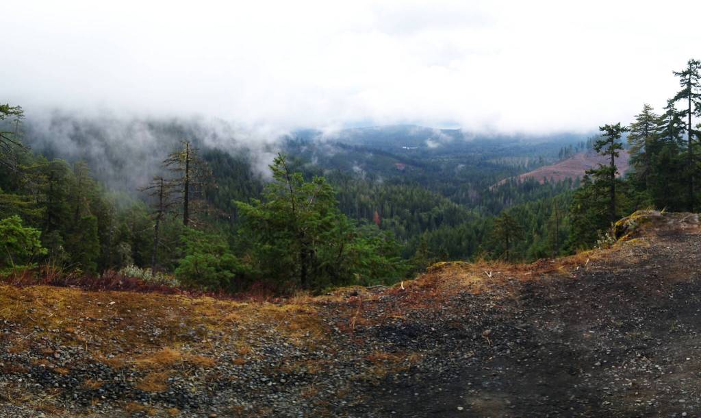 Nate Van Laninghams 2021 bikepacking trek offered sterling views, including this of the Hiid Canal up above Lilliwaup. Photo by Nate Van Laningham