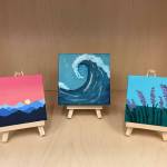 Submitted photo/ Teens and adults can pick up a Tiny Landscape Painting kit beginning July 1, while supplies last.