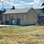 Sequim Gazette photo by Matthew Nash
Three lots, 153, 161 and 169 W. Spruce St., recently sold to the City of Sequim. Theyve been linked for years to criminal activity and code compliance issues next to the Sequim Civic Center.