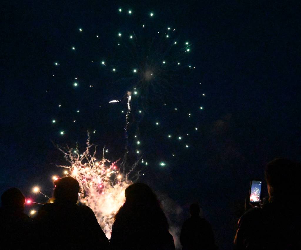 Sequim Gazette photo by Michael Dashiell / A fireworks show caps the City of Sequims Independence Day Celebration on July 4.
