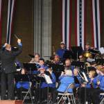 Sequim Gazette photo by Michael Dashiell / The Sequim City Band entertains the Independence Day Celebration crowd at the James Center for performing Arts on July 4.