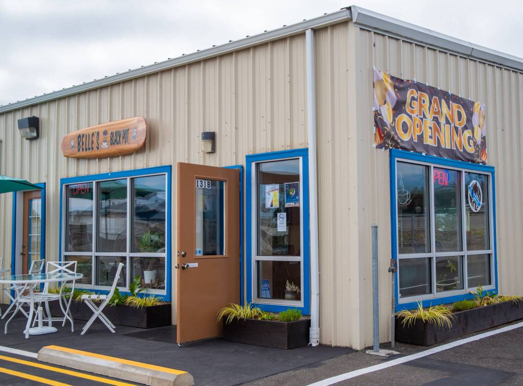 Sequim Gazette photo by Emily Matthiessen / Belles Black Pot at 131 River Road, Suite B, is a coffee house and deli with a drive-through window that offers smoked meat sandwiches and real fruit strawberry milkshakes and much more.