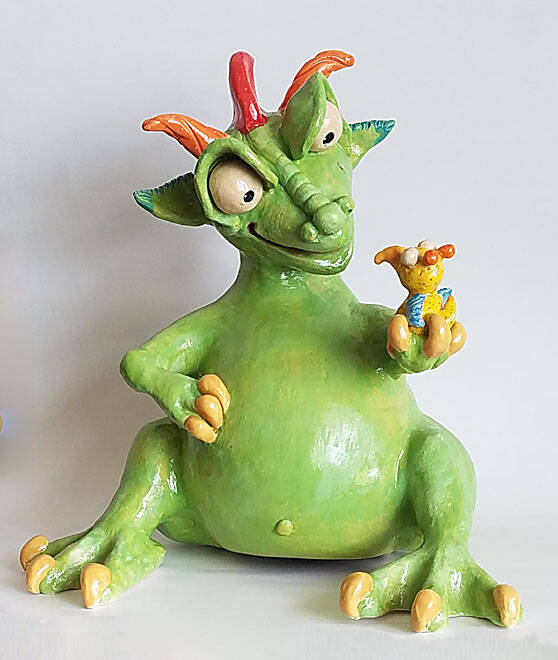 Submitted photo
Stay for Lunch by Steve Wry, a featured artist at the Blue Whole Gallery in August.