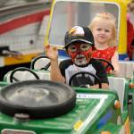 Sequim Gazette file photo by Matthew Nash
Benjamin Akin, 4, of Neah Bay, leads the Convoy Race at the Clallam County Fair in 2019.