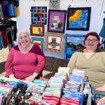 Photo by Emma Jane Garcia/Sequim Farmers & Artisans Market
Libby Ballard, left, pictured with her granddaughter Taylor Dowley, greets visitors at her Bountiful Pleasures booth the Sequim Farmers & Artisans Market.