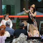 Sequim Gazette photo by Matthew Nash/ Loni Greninger, council vice-chair of the Jamestown SKlallam Tribe shares a story about a grandfather teaching his grandson how one small act can change a life for the better. It was a story she learned from her grandmother, Elaine Grinnell, tribal elder.