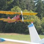 Sequim Gazette photo by Michael Dashiell
Pilot Keith Kossuth, seen here at the 2021 Olympic Peninsula Air Affaire, brings back his 1929 Travel Air Plane to offer rides on Aug. 27, for a fee.