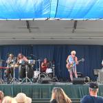 Sequim Gazette photo by Michael Dashiell / Members of Storm Rider, a Santana tribute band, entertain the Clallam County Fair crowd on Aug. 18.