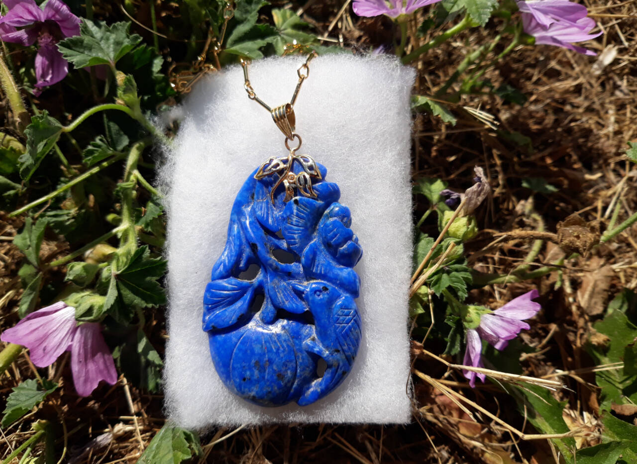 Photo courtesy of Kathy Schreiner/Clallam County Gem & Mineral Association
Check out carved lapis pendants and much more at the Clallam County Gem & Mineral Associations Rock, Gem & Jewelry Show, held Sept. 10-11 in Port Angeles.