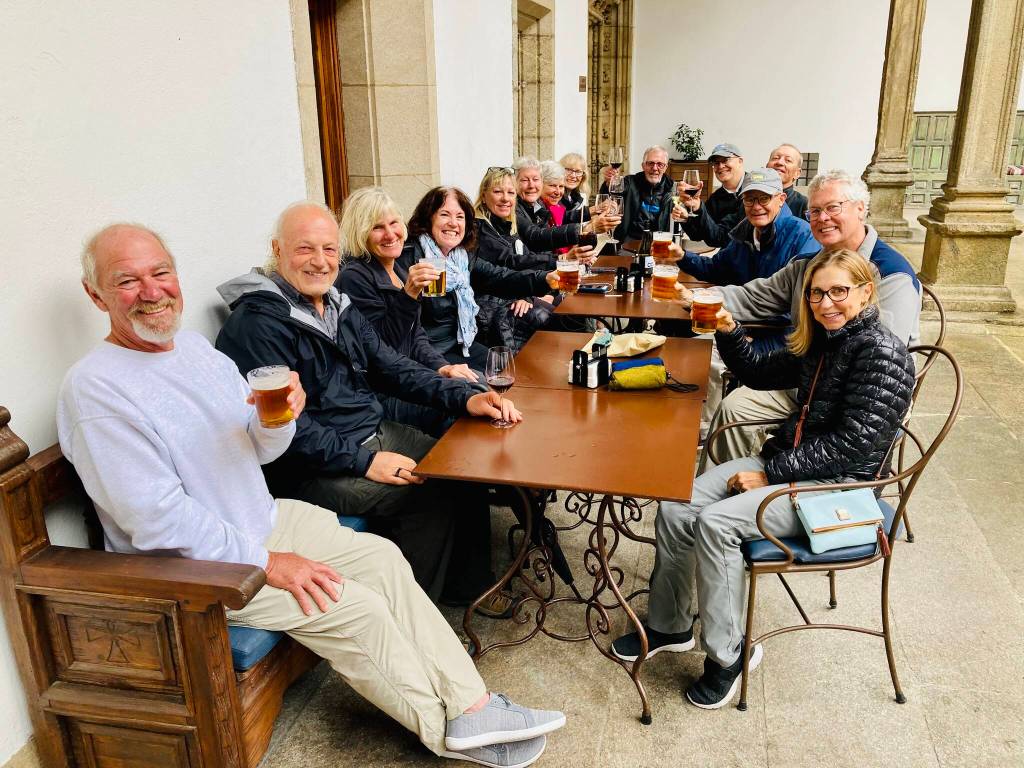 Photo courtesy of Danni Breen / Sequims Danni Breen (third from left) enjoys completing the Camino de Santiago with fellow travelers. You just do make friends along the way, she writes.
