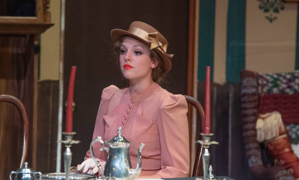 Sequim Gazette photo by Emily Matthiessen / Merrin Packer as Elaine Parker in Arsenic and Old Lace, OTAs upcoming production is pretty amazing, according to director Steve Humphrey.