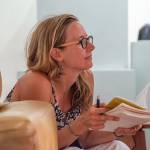 Director Mindy Gelder looks on as the play Every Brilliant Thing comes alive at Studio Bob in Port Angeles during a preview in August. The show runs Sept. 15-18.