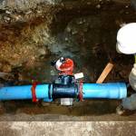 Photo courtesy of the City of Sequim
Contractors replace the water line on Sunnyside Avenue in 2018. City of Sequim staff said construction is expected to begin soon on replacing the line on Seventh Avenue.