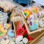 Photo by Emma Jane Garcia/Sequim Farmers & Artisans Market
Sarah Harringtons cookie designs can take almost any shape, but she says she finds herself most drawn to hyperrealistic florals, plants, and novelty foods.