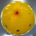 Sequim Gazette photo by Emily Matthiessen / A balloon that was used during a balloon volleybal game at Tims Place.