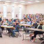 Sequim Gazette photo by Emily Matthiessen
More than 70 people attend a safety forum on Sept. 14 at the Sequim High School Library.