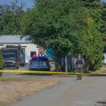 Sequim Gazette photo by Emily Matthiessen
Members of the Kitsap Critical Incident Response Team (KCIRT) investigate an active shooter situation off Priest Lane on Sept. 22.