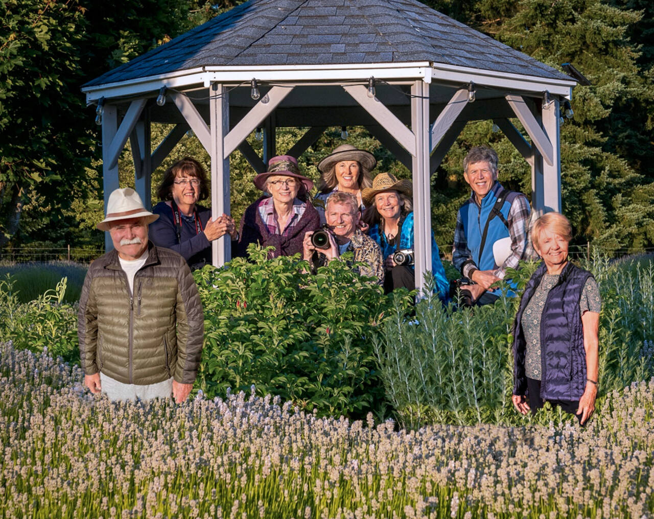 Submitted photo / The Digital Artistry Group hosts a Creative Photographic Visions, a print exhibition with artist receptions on Oct. 8 and Oct. 9 at Studio Bob in Port Angeles. Pictured, from left, are Tim ONeill, Barbara Lippert, Peg Hanson, Colleen Bittner, Lewis Bennett, Susan White, Bob Selby and Witta Priester.