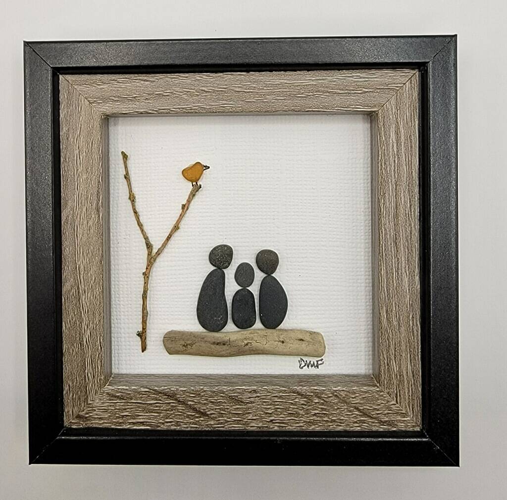 Submitted photo / Diana Fatzingers Wee Pebble Art creations are on display at Pacific Mist during the Oct. 5 First Friday Art Walk on Oct. 5.