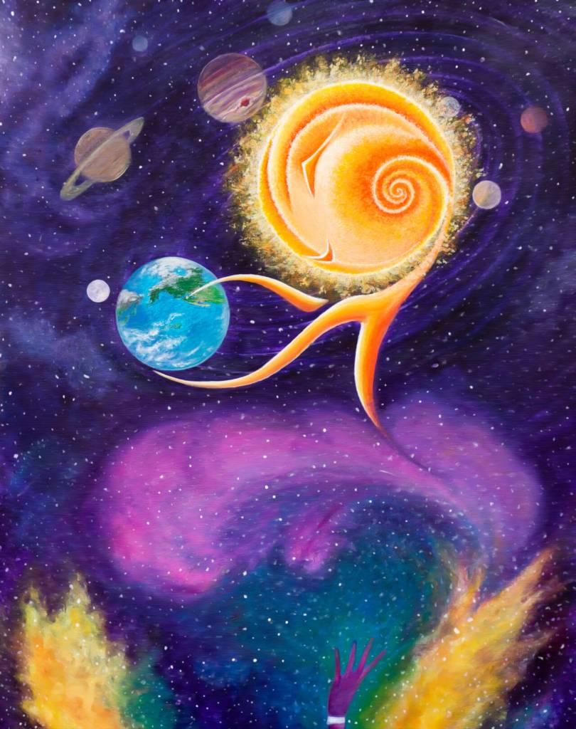 Submitted art / Artist Mahina Hawleys piece was recently selected as the central piece to market the City of Sequims 2023 Sequim Sunshine Festival