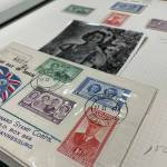 Sequim Gazette photo by Matthew Nash/ Stamps have chronicled the life of Queen Elizabeth II since she was a princess as part of the British royal family.