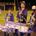 Sequim Gazette photo by Michael Dashiell / Sequim High School band members entertains the crowd at the 2022 Homecoming football game on Sept. 30.
