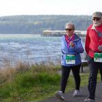 Photo courtesy of Run the Peninsula / Sarah and Ivan Bacica enjoy the Larry Scott Trail 5k in 2021.