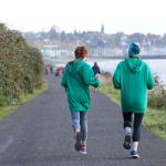 Photo courtesy of Run the Peninsula / Participants race toward the finish line at the third-annual Larry Scott Trail 5k/10k/half-marathon in 2021.