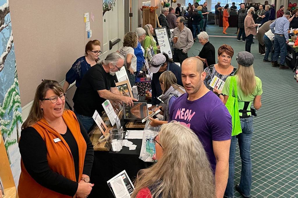 Sequim Gazette photo by Matthew Nash/ More than 30 businesses and agencies attended the 14th annual Business Showcase on Oct. 12 in Sunlands clubhouse.