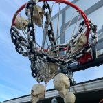 Sequim Gazette photo by Matthew Nash/ Look around and skeletons, bats and other eerie decorations can be found at the Lomker/Kester house on West Prairie Street.