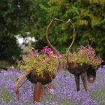Sequim Gazette photo by Michael Dashiell / Creatures greet visitors at In Bloom Lavender Farms on July 17.