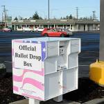 Sequim Gazette photo by Matthew Nash/ Sequim Police Department deputy chief Mike Hill reports that a nonpartisan group of ballot box observers at 651 W. Washington St. have not broken any laws and have obeyed state law despite some residents calls of concern about alleged harassment. Harassment isnt passive … and just sitting in a public place, he said.