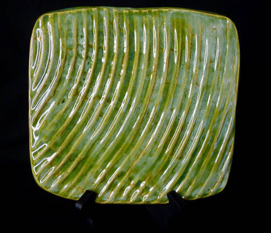 Submitted photo / A footed plate by Gloria Knapp of Gloria Knapp Studio, one of a dozen participating artists on the Strait from the Artists, a free, self-guided tour slated for Nov. 12.