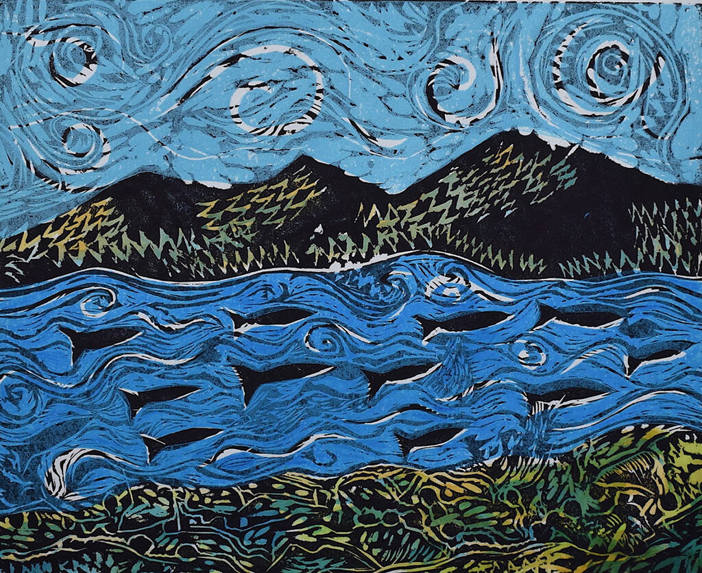 Submitted photo / Quarto Salish Sea Variation 4 1024 by Monica Gutierrez of Monica Gutierrez-Quarto Art, one of a dozen participating artists on the Strait from the Artists, a free, self-guided tour slated for Nov. 12.