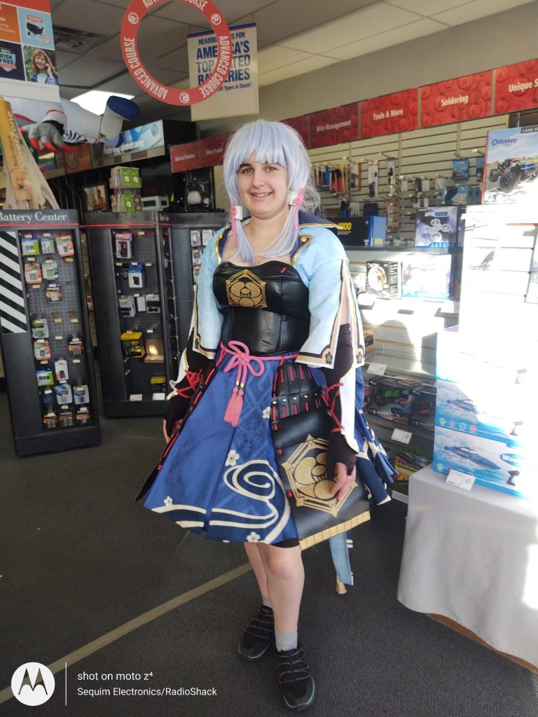 Photo courtesy of Becky R. Northaven / Ash Northaven, 16, dons a Genshin Impact costume for Haloween.