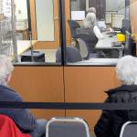 Photo by Keith Thorpe/Olympic Peninsula News Group / Election observers Elizabeth Clark of Port Angeles, representing the Democratic Party, left, and Gayle Baker of Sequim, representing the Republican Party, watch as ballot signatures are verified on Election Day, Tuesday, Nov. 8, at the Clallam County Courthouse in Port Angeles.