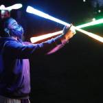 PHOTO BY Matt Sagen/Cascadia Films 
Port Angeles Fine Arts Centers Wintertide Festival of Lights on Saturday, Dec. 10, includes a choreographed fire performance from The Fractal Phrase.