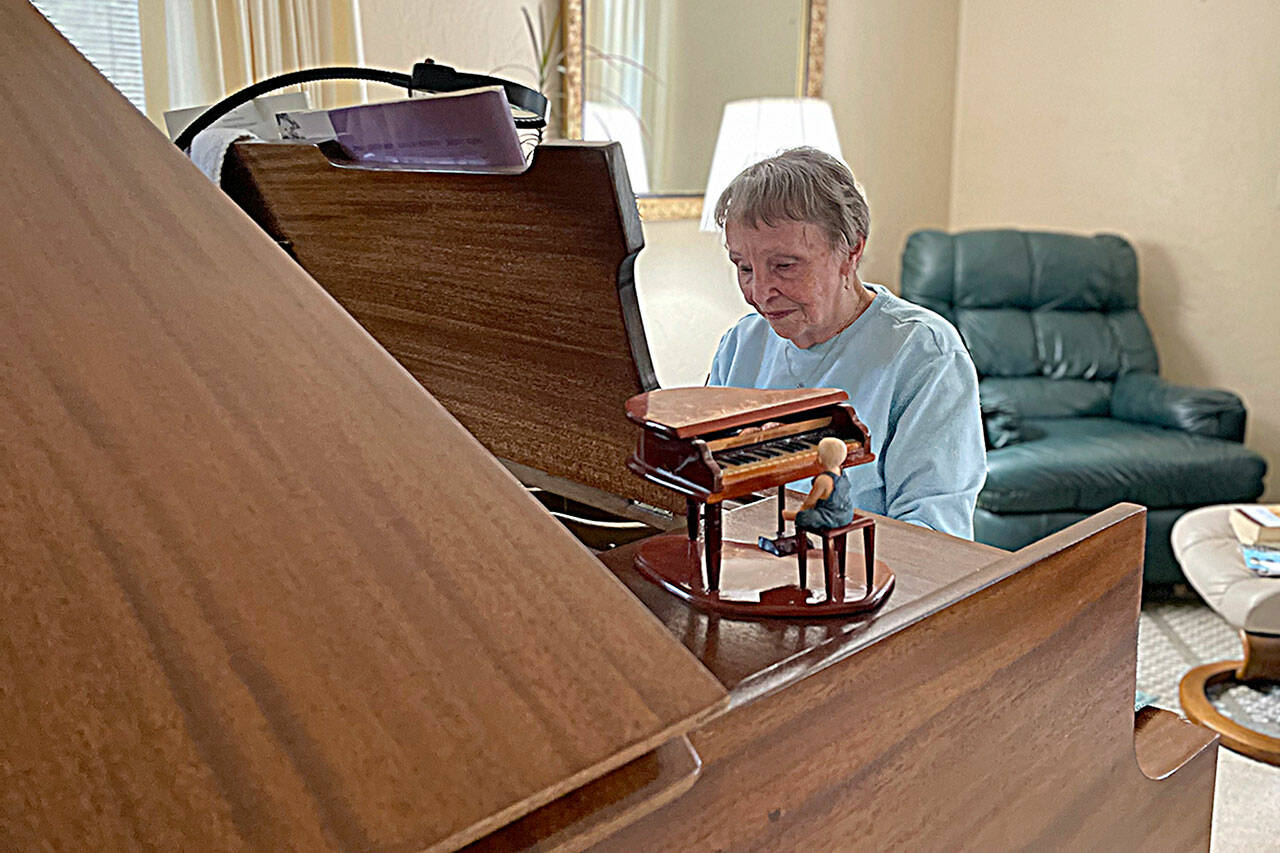 Sequim Gazette photos by Matthew Nash
Sharon Lohman of Parkwood Manufactured Housing Community said a $90 rent increase for her manufactured home will leave her flat broke along with other cost increases, so shes planing to give up driving her car and water deliveries.