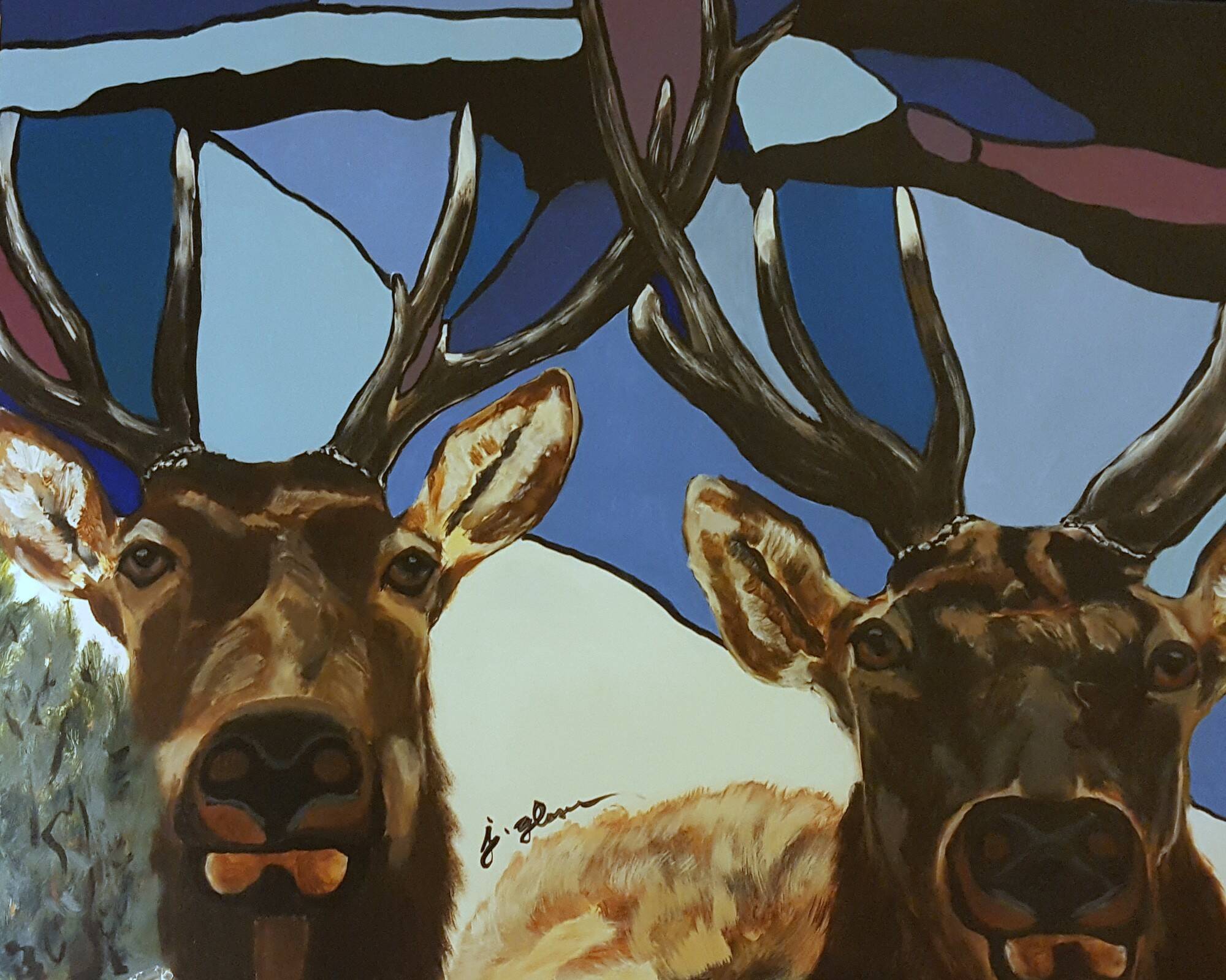 Submitted art 
Stained Glass Sky by Jean Glaser, a featured artist at the Blue Whole Gallery in January.