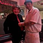 Submitted photo 
Above: Anthony Ingram stands with chef Joshua Hicks at Hi-Way 101 Diner in early December after Hicks helped him tie his tie before a band concert. His grandmother Joanne Tisch said she didnt know how to tie a tie, and asked around the restaurant before Hicks volunteered.