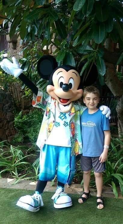 Submitted photo / At age 8, Sequim student Anthony Ingram was a Make-A-Wish recipient after he was diagnosed with acute liver failure and acute bone marrow failure and went to Aulani, a Disney resort on Oahu, Hawaii for his wish. Its been five years since, and his grandmother Joanne Tisch said his liver and bone marrow seem normal.
