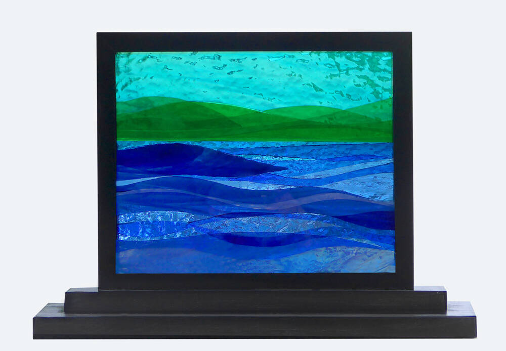 Submitted art / Salish Sea II by Deborah Harrison, a featured artist at the Blue Whole Gallery in January.