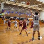 Sequim Gazette photos by Emily Matthiessen
Sequims Espn Judd launches a 3-pointer in Sequims 70-56 home win over Kingston on Jan. 3.