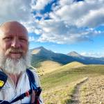Photo courtesy of Kevin Koski
Kevin Koski hikes near Trailriders Wall in the Pecos Wilderness, New Mexico. His Travelers Journal presentation, The Four Corners Loop, Americas next National Scenic Trail, kicks off the 2023 series on Thursday, Feb. 9, at the Dungeness River Nature Center, 1943 W. Hendrickson Road.
