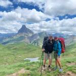 Photo by Carol Bernthal/Adam Henley / Adam Henley and Carol Bernthal walk to Lescun, a starting point for a section of the Pyrenees High Route. Check out Will there be refreshments? Hiking the Pyrenees High Route, the March 23 Travelers Journal presentation at the Dungeness River Nature Center.