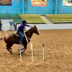 Sequim Equestrian Team member Paige Reed competes in the Team Canadian Flags event at the first district meet in Elma in late January.