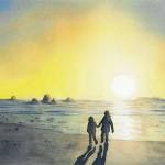 Submitted art
Judah and Maya at Ruby Beach by Julie Senf, a featured artist at the Blue Whole Gallery in March.