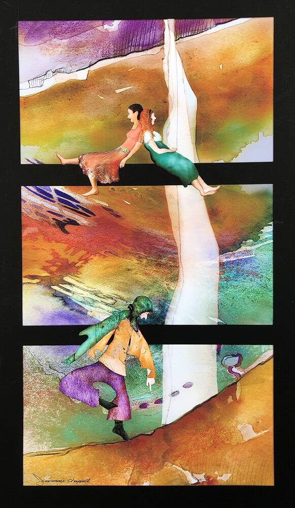 Submitted art / Window onto the World by Jeannine Chappell, a featured artist at the Blue Whole Gallery in March.