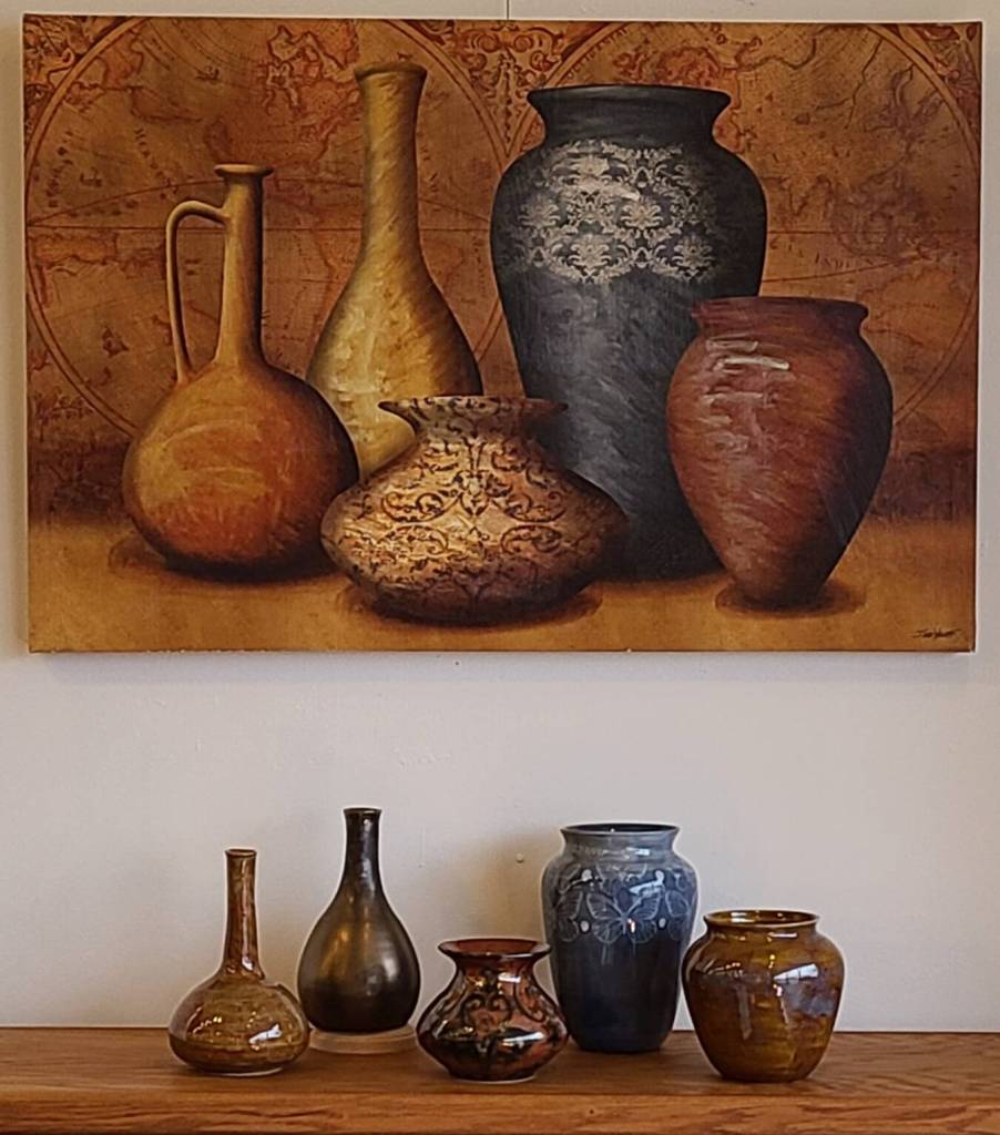 Submitted photo / Art Imitating Art by Janet Piccola, a featured artist at the Blue Whole Gallery in March.