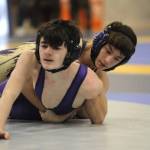 Sequim Gazette file photo by Michael Dashiell / Sequims Cayden Beauregard, pictured here at a sub-district tourney on Feb. 4 in Bremerton, placed seventh at 106 pounds at the state 2A finals in Tacoma last week.